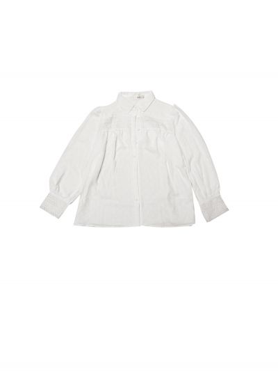 Plus Size Tops Shirt for Women Crochet Embroidery Eyelet Boho Long Sleeve Button Front Oversized Blouse