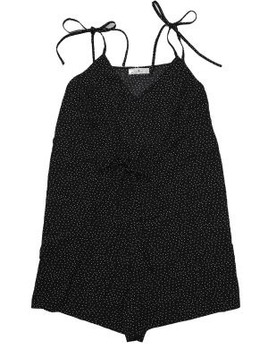 Plus Size Rompers for Women Summer Polka Dots Print High Elastic Waist Cami Romper Dressy Jumpsuit