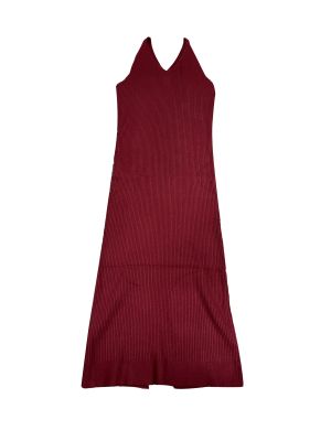 Plus Size Sweater Dress for Women Sleeveless V Neck Ribbed Knit Bodycon Midi Sweater Cami Dresses