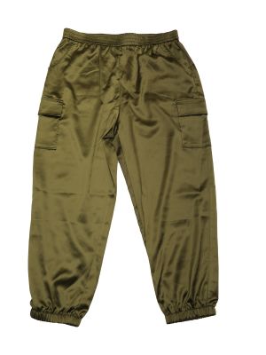 Plus Size Cargo Pant for Women Elastic Waist Athleisure Ankle Length Joggers